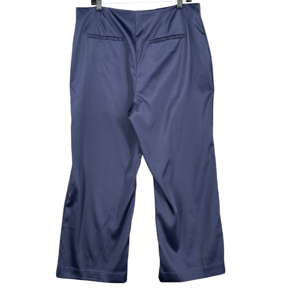 Anthropologie Navy Blue Wide Leg Dress Pants Career Casual Women's US 14 - Picture 2 of 7